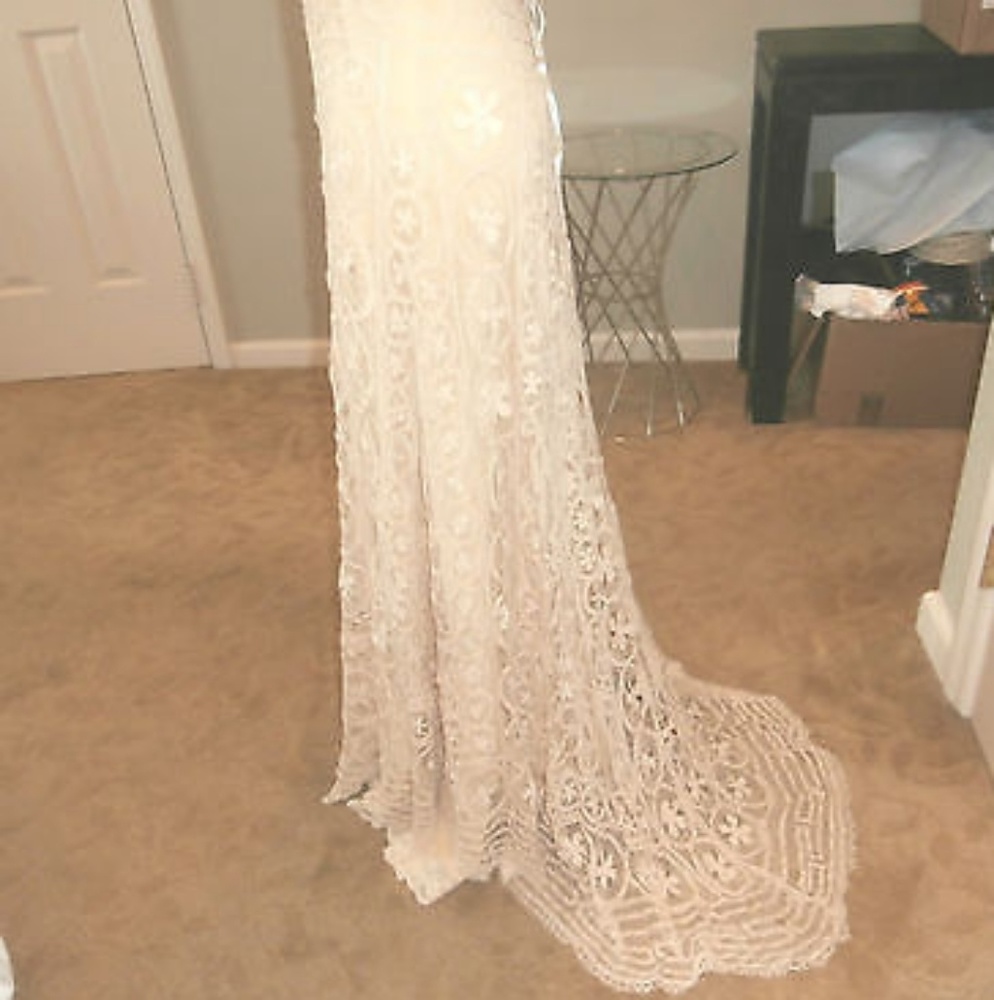 Ralph Lauren Vintage 1920's Ecru Silk Hand-knotted